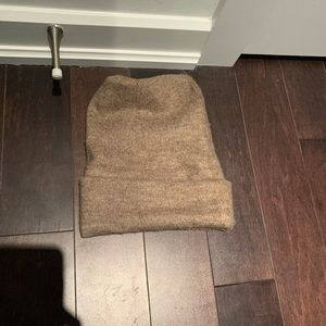 By Anthropologie brown fine knit beanie